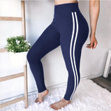 Women Running Pants Slim Fitness Leggings Patchwork Elastic Sport Pants Yoga Leggins Gym Training Trousers