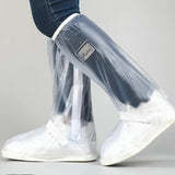 Washable Reusable High Tube Shoe/Boot Covers Complete Protection Transparent