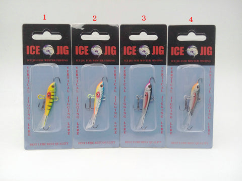 4 Colors Optional Ice Hook Road Sub Bait 60mm 10.5g Metal Fish Bait Fake Mini Lead Fish