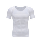 Male Chest Compression T-shirt Fitness Hero Belly Buster Slimming