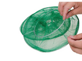 Collapsed for Storage Reusable Hanging Netting Fly Trap with Removable Bait Basin  
