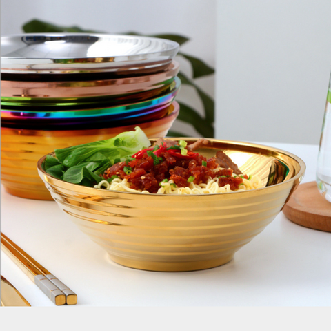 Ramen bowl color 304 stainless steel bowl