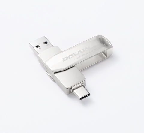 New Typec Metal Rotating USB Flash Drive Mobile