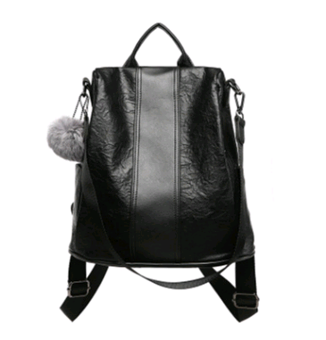 2021 new soft leather backpack female large capacity retro wind backpack multi-function bag dual-use