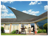 Outdoor Waterproof Triangle Canopy Sunshade Blue Sky Background
