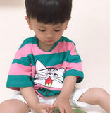 Children''s wear A short-sleeved cat T-shirt N240, which is proxy for men and women in Bohan version of 2021