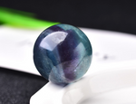 Natural fluorite crystal ball rough polished