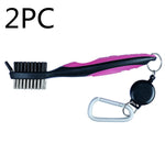 Double-sided brush for golf swing