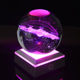 Solar System LED Crystal Ball Purple light