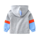 Children's Cotton Padded Hooded Zipper Jacket