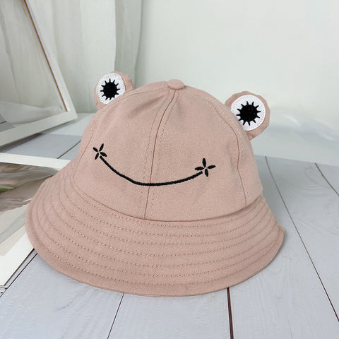 Fashionable Summer Hats For Children And Adults With Frog Pattern