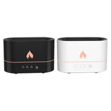 Small Compact Flame Display Humidifier White and Black