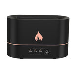 Small Compact Flame Display Humidifier Black