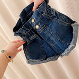 Girls' denim shorts