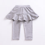 Girls fake two-piece children's legging skirt