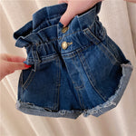 Girls' denim shorts