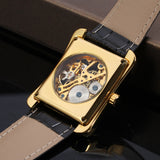 Winner men's fashion casual Swiss hollow manual mechanical watch