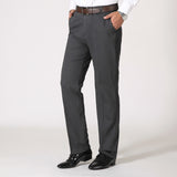 Men's cotton casual straight-leg cargo trousers