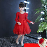 Plus velvet thick children dress