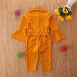 Girls Autumn Flared Sleeve Jumpsuit