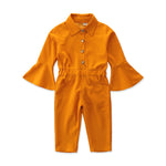 Girls Autumn Flared Sleeve Jumpsuit