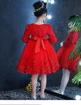 Plus velvet thick children dress