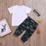 Hot sale Children's Wear Camouflage pants two-piece set like a