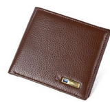 Men and Women's wallet real leather short money baotou intelligent bluetooth anti-theft anti-theft Korean fashion wallet.