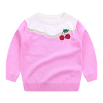 Children's embroidery knitted sweater