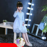 Plus velvet thick children dress