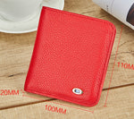 Men and Women's wallet real leather short money baotou intelligent bluetooth anti-theft anti-theft Korean fashion wallet.