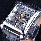 Winner men's fashion casual Swiss hollow manual mechanical watch