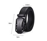 Men's Leather Belt Business Automatic Buckle Belt
