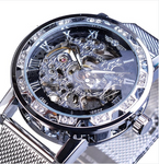 WINNER hollow diamond men's semi-automatic mechanical watch