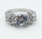 Ebay hot selling diamond hand ornaments wholesale high grade eight heart eight arrow zircon engagement ring