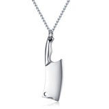Men's Stainless Steel Necklace, Colorful Glare Classic Pendant