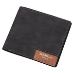2021 new men's short wallet day Korean version of the ancient youth walletthin male cross money leather wholesale
