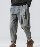 New Fashion Punk Stretch Bike Denim Jeans Street Skate HIP HOP Style Loose Trousers