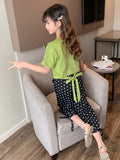 Girls summer mosquito pants suit