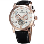 The 165 Men  Casual Fashion  Fusini Large Dial Tourbillon Automatic Mechanical Watches