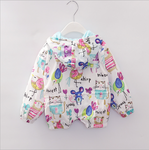 Summer Fall Children's Clothing Tops Girls Casual Boys Girls Jackets Gray & Blue Hooded Jacket Girls