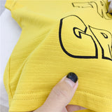 Children's Wear Summer New Girls Korean Letter Print T-Shirt Children's Shirt