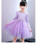 Plus velvet thick children dress