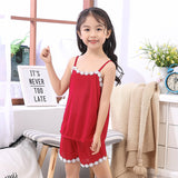 New Product Cute Children Sling Pajamas Girl