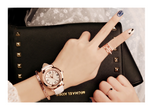 Mobile rhinestone women's watch Korean fashion trend student retro belt watch quartz watch