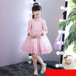 Plus velvet thick children dress