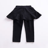 Girls fake two-piece children's legging skirt