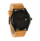 Men's large dial military sports watch day sell thousands of casual men's wear leather band watch