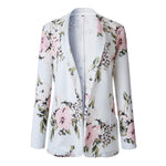 AliExpress Amazon 2021 Spring New Women's Long Sleeve Print Pocket Small Blazer Spot