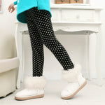 Girls' warm leggings